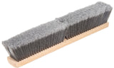 Flagged Gray Poly Floor Broom - Wood - 24"