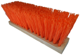 Orange Poly Bristle Street Broom - 16"