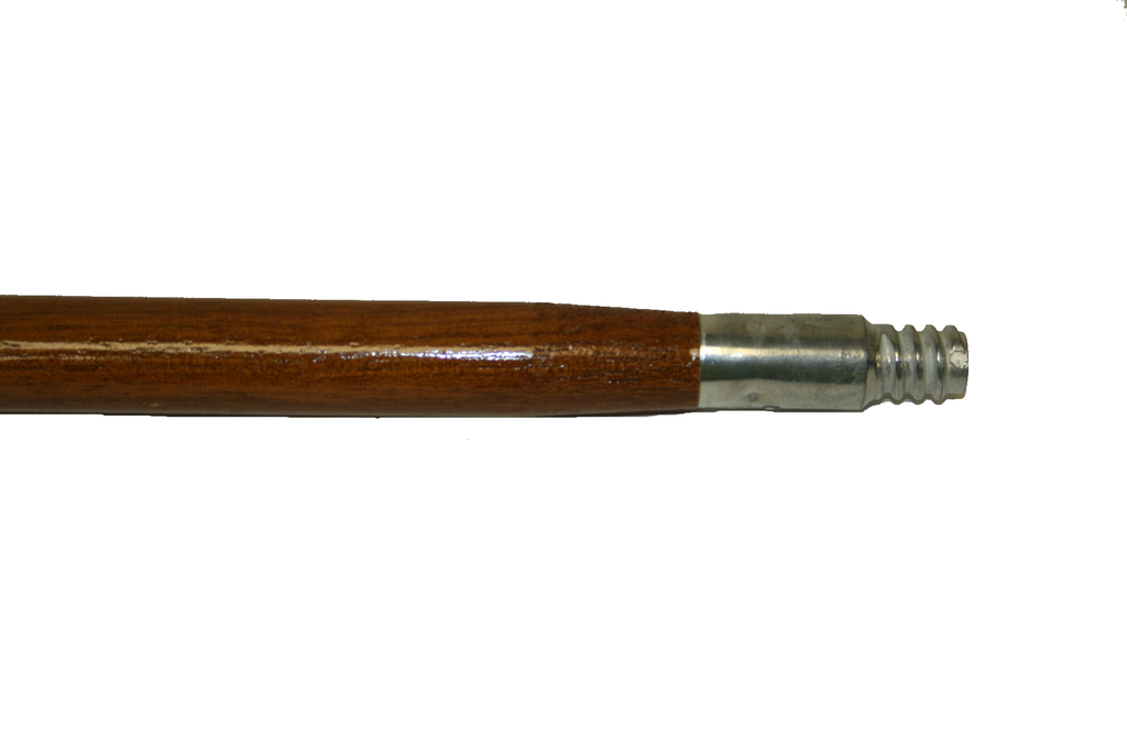 Hardwood Handle, Metal Thread Tip - 15/16" dia. 5' long