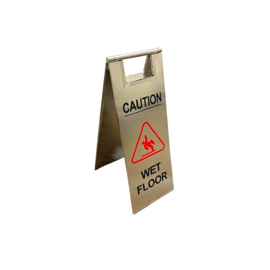 Wet Floor Sign - Stainless Steel