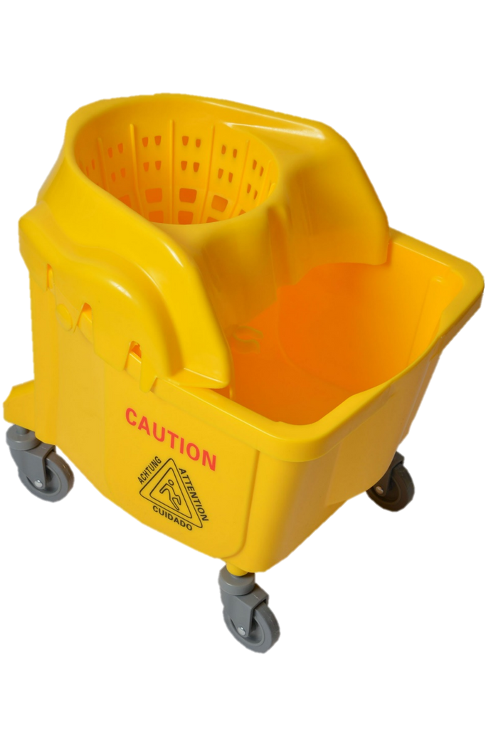 Institutional Mop Bucket & Wringer 35 Liter - YELLOW