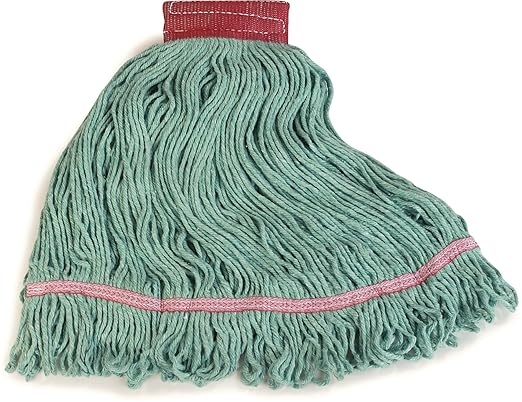 Synthetic Blended Looped End Mops - Large Green