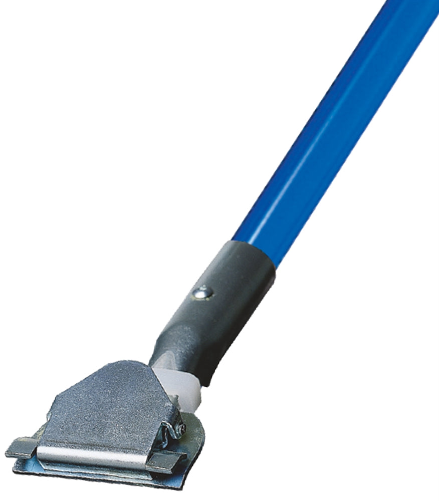 Clip-On Dust Mop Handles - 5' Blue Fiberglass