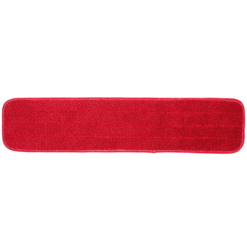 Looped End Microfiber Mop for Wet Applications - Red 24" Refills