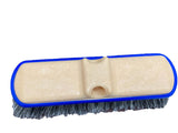 Vehicle Window Wash Brushes with Staple-less Bumpers - Black / White