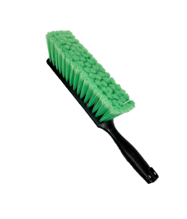 Soft Flagged Green Poly Fiber Counter Brush - 8"