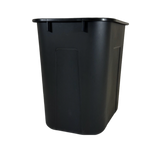 28 Quart Black Wastebasket