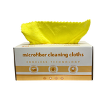 Disposable Microfiber Cloths - 12 x 12 Yellow- Box of 50