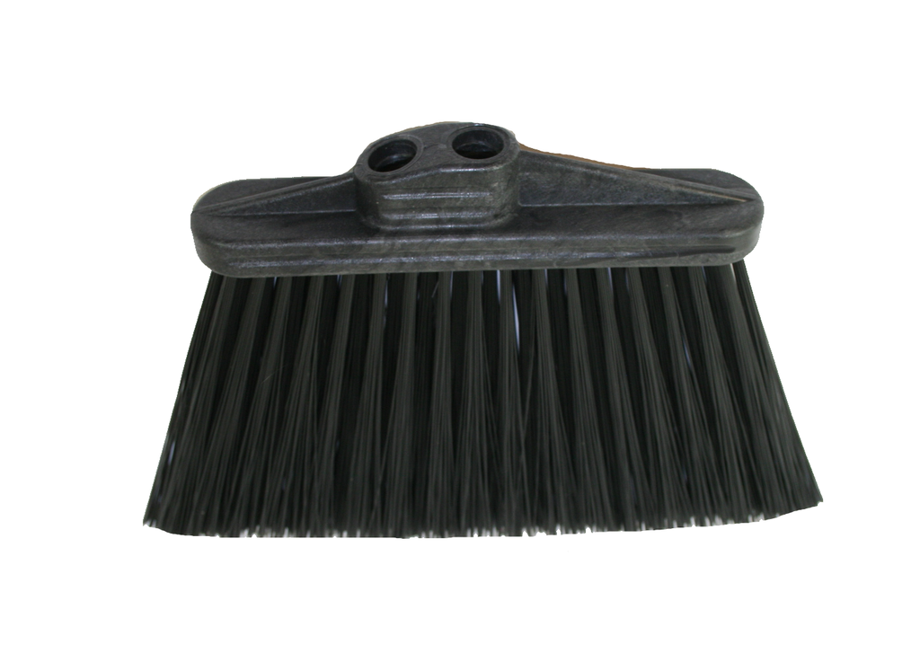 Light Sweep Upright Broom Stiff - 5" Trim Black  - Head Only