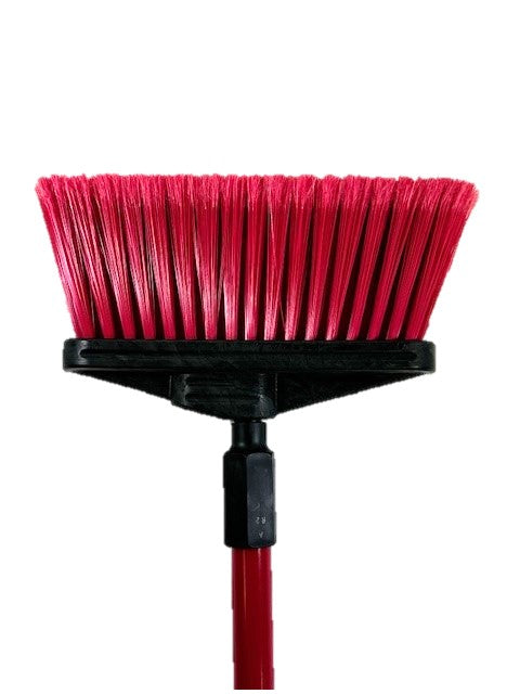 Light Vertical Sweep- 4' Red Fiberglass Handle - Red Flagged