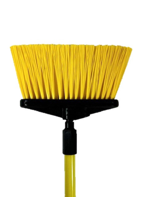 Light Vertical Sweep - 4' Yellow Fiberglass Handle - Stiff Yellow