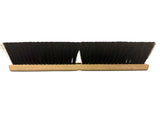 Flagged Gray Poly Floor Brush - with Block for Bolt-On Handle - 36"