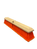 Flagged Orange Poly Floor Broom -24"