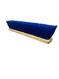 Blue Polypropylene Garage Brush - 18" Wood Block