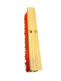 Orange Poly Garage Brush - 18" - Plastic Block