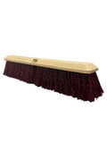 Maroon Crimped Polypropylene Garage Brush - Plastic Block 18"