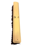 Maroon Crimped Polypropylene Garage Brush - Plastic Block 18"