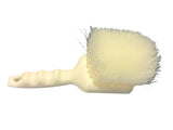 Soft Nylon Utility Brush, White Foam Block - 8" Handle