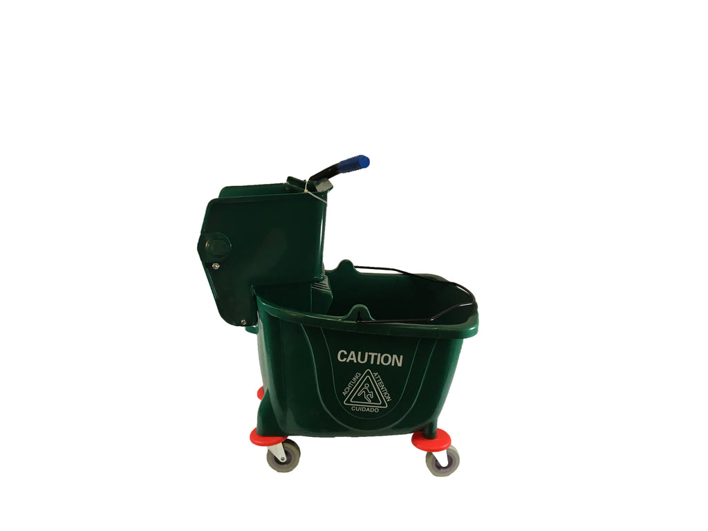 Mop Bucket & Wringer 35 Liter - GREEN