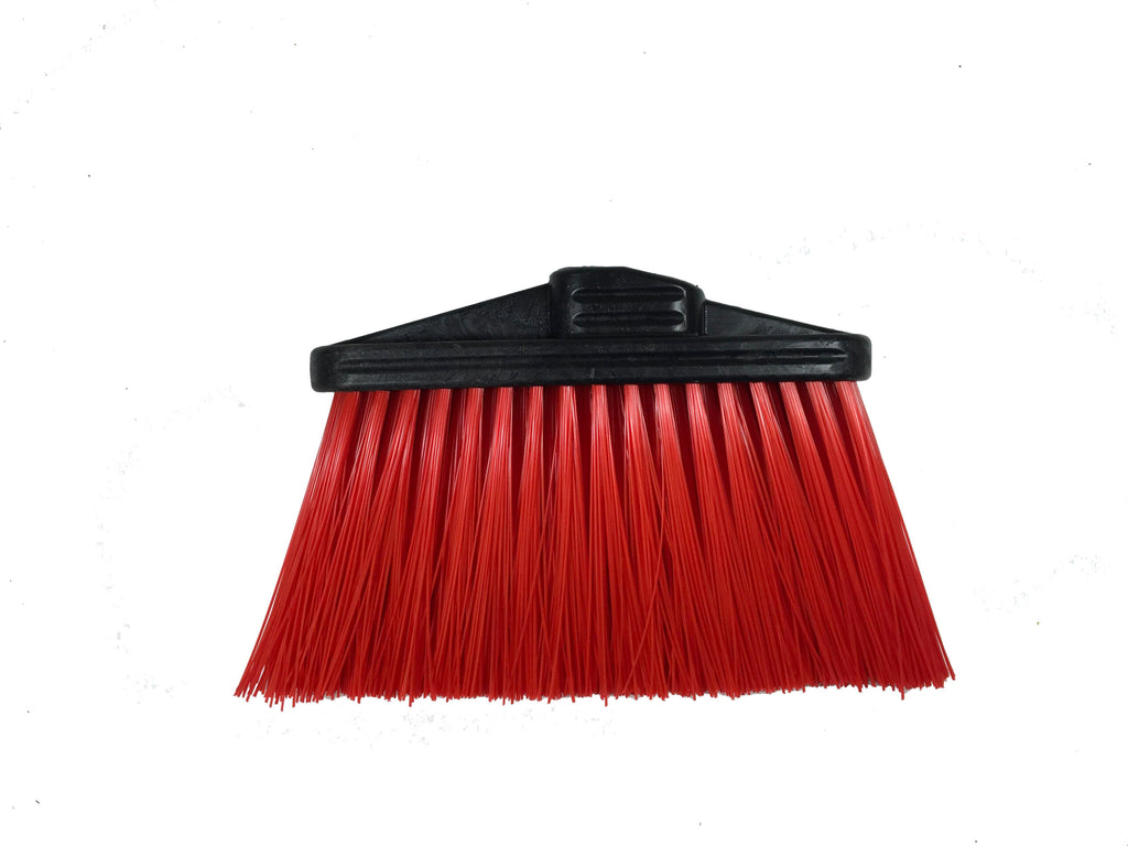 Light Sweep Upright Broom Stiff - 5" Trim Red - Head Only