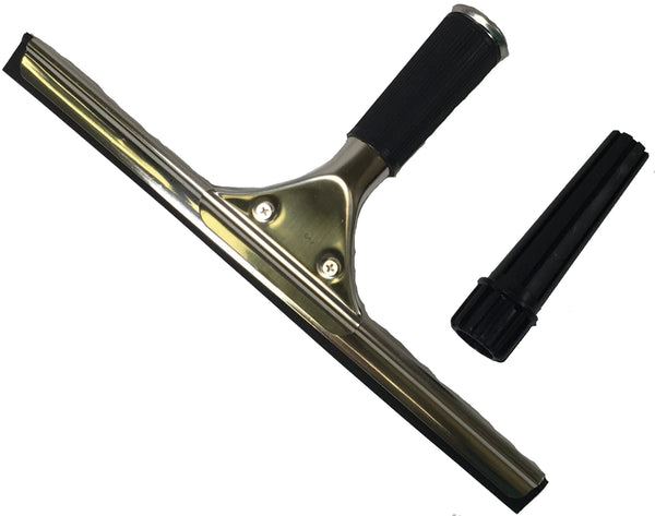 Stainless Steel Window Squeegee w/Threaded Adapter- 16