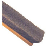 Flagged Gray Poly Floor Brush - with Block for Bolt-On Handle - 24"