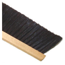 Black Poly Floor Brush - Wood Block  - 16"