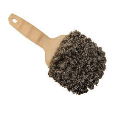 Black & White Plastic Bristle Utility Brush - 20" Handle